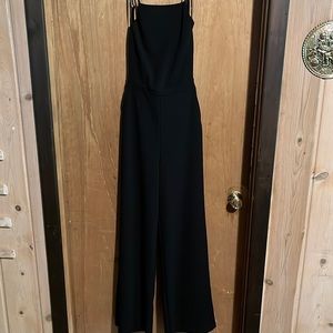 Backless pant suit